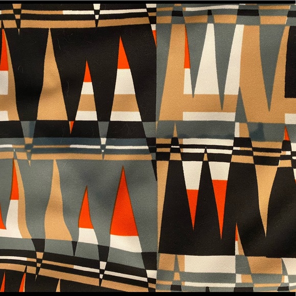 Vintage Polyester Black and Print Dress - Picture 13 of 13